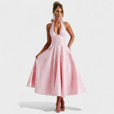 Effie - Robe midi texturée
