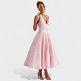 Effie - Robe midi texturée