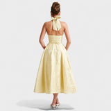 Effie - Robe midi texturée
