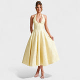 Effie - Robe midi texturée
