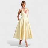 Effie - Robe midi texturée