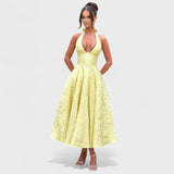 Effie - Robe midi texturée