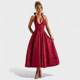 Effie - Robe midi texturée