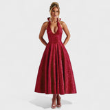 Effie - Robe midi texturée