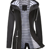 Vanessa – Imperméable long femme, veste de pluie élégante toutes saisons
