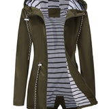 Vanessa – Imperméable long femme, veste de pluie élégante toutes saisons