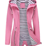 Vanessa – Imperméable long femme, veste de pluie élégante toutes saisons