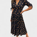 Monique - Robe Élégante à Pois