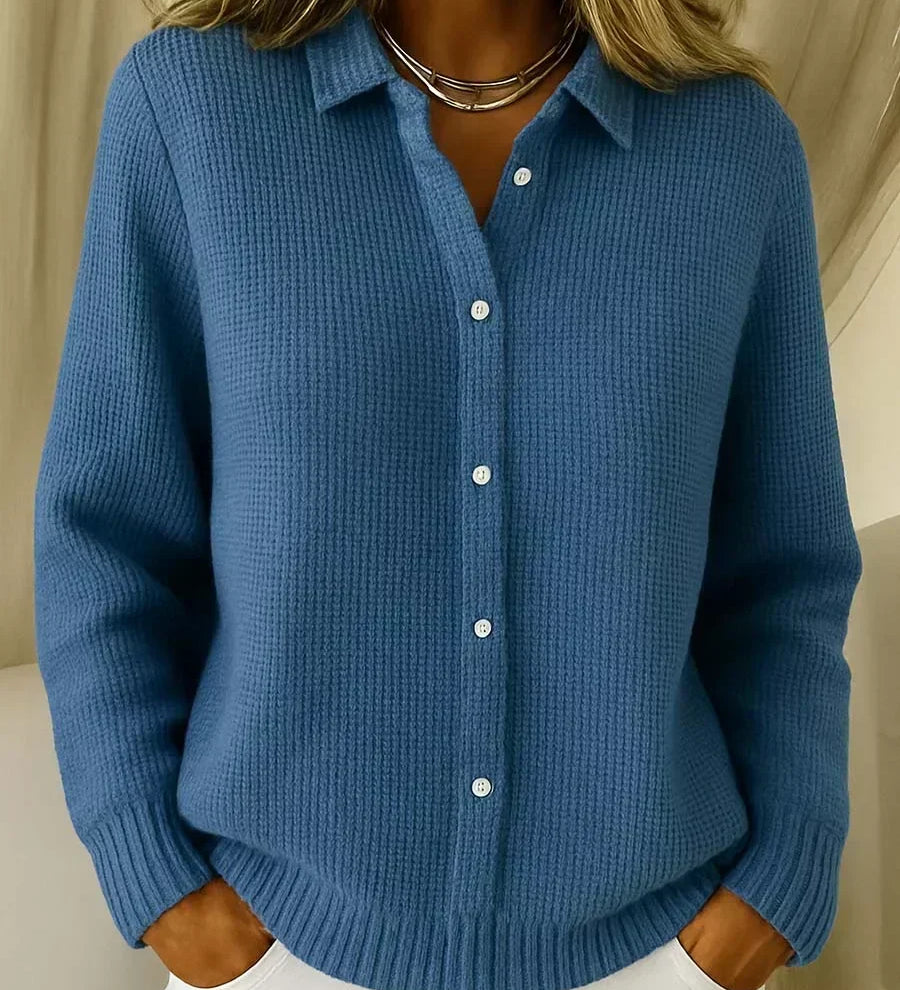 Héloïse - Cardigan à carreaux à trame marquée