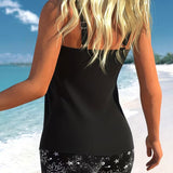 Solène - Tankini avec impression solaire