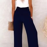 Noëlle - Pantalon Taille Haute Détendu