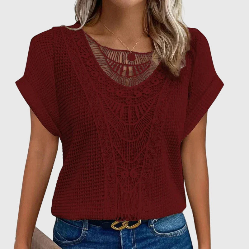 Pearl - Blouse Élégante Style Ibiza