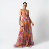 Margo - Robe Maxi avec Imprimé Floral