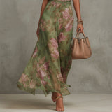 Philippine - Robe Longue Halter Fleurie