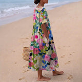 Paulette - Robe Florale en Aquarelle
