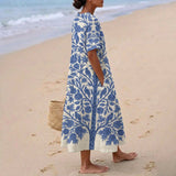 Esmée - Robe Bleue Brodée