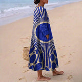 Denise - Robe d'Été avec Motif Graphique