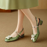 Salomé - Chaussures élégantes à détail floral