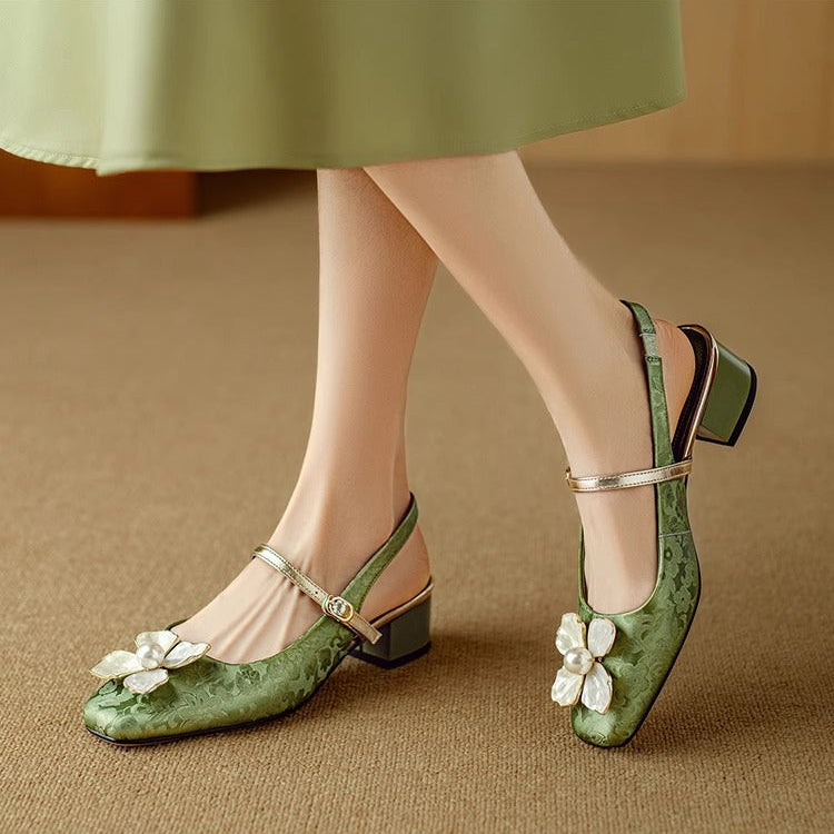Salomé - Chaussures élégantes à détail floral