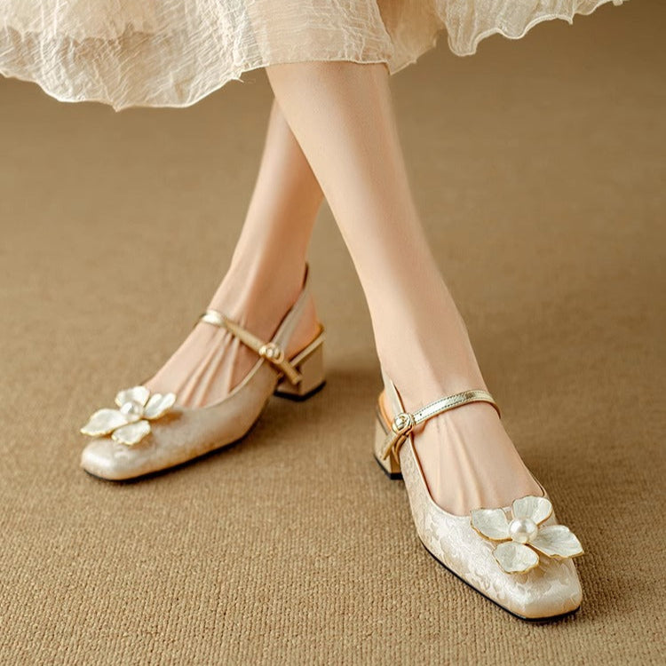 Salomé - Chaussures élégantes à détail floral