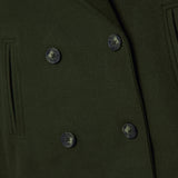 Julie – Veste courte femme à double boutonnage, coupe oversize