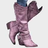 Rosalie - Bottes de cowboy en daim