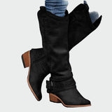 Rosalie - Bottes de cowboy en daim