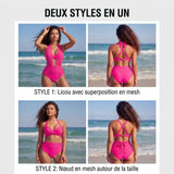 CAMILLE - BIKINI TAILLE HAUTE 2-EN-1 GAINANT