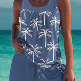 Trudy – Tankini élégant avec effet ventre plat et short assorti