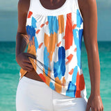 Trudy – Tankini élégant avec effet ventre plat et short assorti