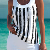 Trudy – Tankini élégant avec effet ventre plat et short assorti