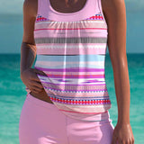 Trudy – Tankini élégant avec effet ventre plat et short assorti