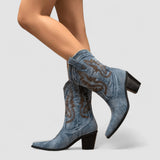 Séverine - Bottines en denim orthopédiques