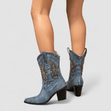 Séverine - Bottines en denim orthopédiques