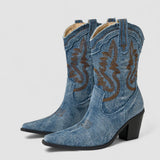 Séverine - Bottines en denim orthopédiques