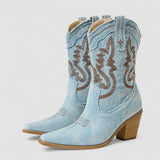 Séverine - Bottines en denim orthopédiques