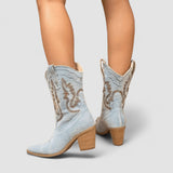 Séverine - Bottines en denim orthopédiques