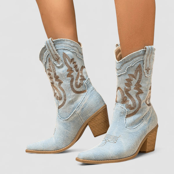 Séverine - Bottines en denim orthopédiques