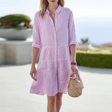 Anne - Robe d'Été à Rayures