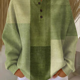 Noémie - Pull patchwork dans les tons verts