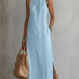 Justine - Robe Midi en Lin Texturé
