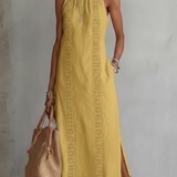 Justine - Robe Midi en Lin Texturé
