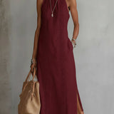 Justine - Robe Midi en Lin Texturé