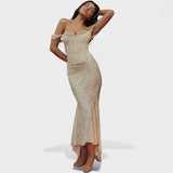 Françoise - Robe à silhouette sculpturale