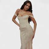 Françoise - Robe à silhouette sculpturale