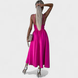 Céleste - Robe Midi avec Ouverture