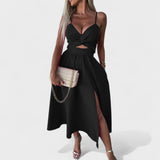 Céleste - Robe Midi avec Ouverture