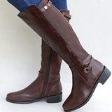 Camille - Bottes orthopédiques en cuir à tige haute