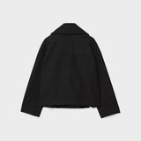 Julie – Veste courte femme à double boutonnage, coupe oversize