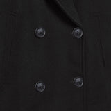 Julie – Veste courte femme à double boutonnage, coupe oversize